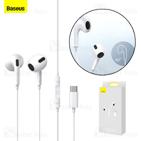 هندزفری سیمی بیسوس Baseus C17 Encok Type-C lateral in-ear Wired Earphone NGCR010002